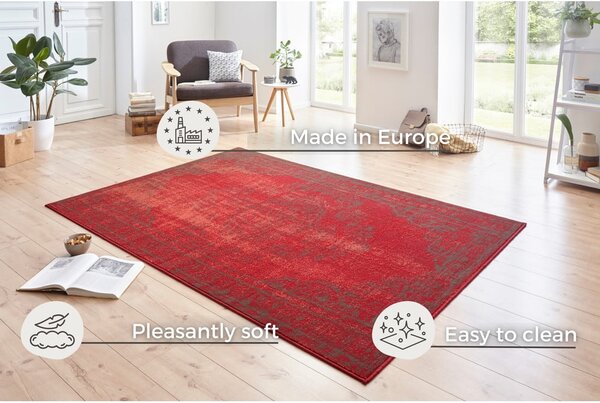 Celebration Plume piros szőnyeg, 80 x 150 cm - Hanse Home