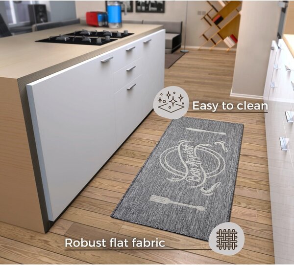 Szürkésbézs futószőnyeg 62x150 cm Cucina – Hanse Home