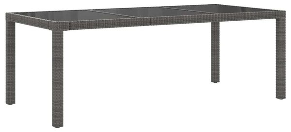 Polyrattan Kültéri Étkezőgarnitúra - 9 részes - Szürke
