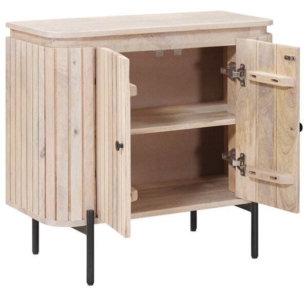 Széf 70 x 30 x 65 cm Tömör Mangófa és Műszaki Fa