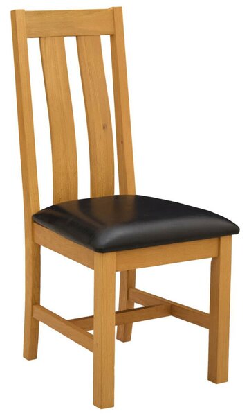 Étkezőszék 2 pcs Tömör Tölgyfa Fekete 45 x 54 x 100 cm