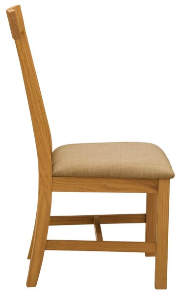 Étkezőszék 2 pcs Tömör Tölgyfa Bézs 45 x 59,5 x 100 cm