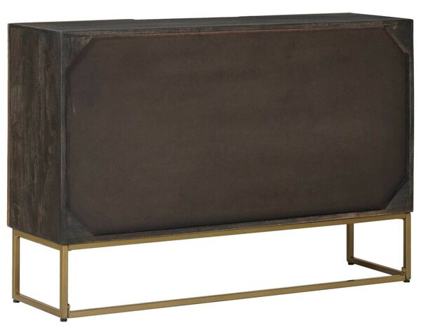Széf Bronz 105 x 30 x 70 cm Tömör Mangófa és Műszaki Fa