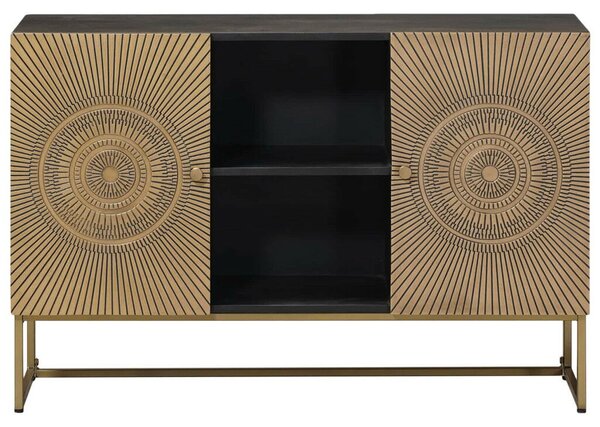 Széf Bronz 105 x 30 x 70 cm Tömör Mangófa és Műszaki Fa