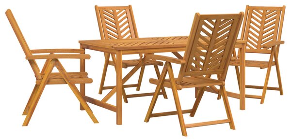 Kert étkező szett 5 pcs Barna Tömör Akácfa