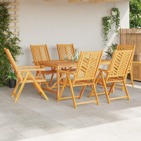 VidaXL Kerti Szék 6 pcs Barna 57 x 72 x 109 cm Tömör Akácfa