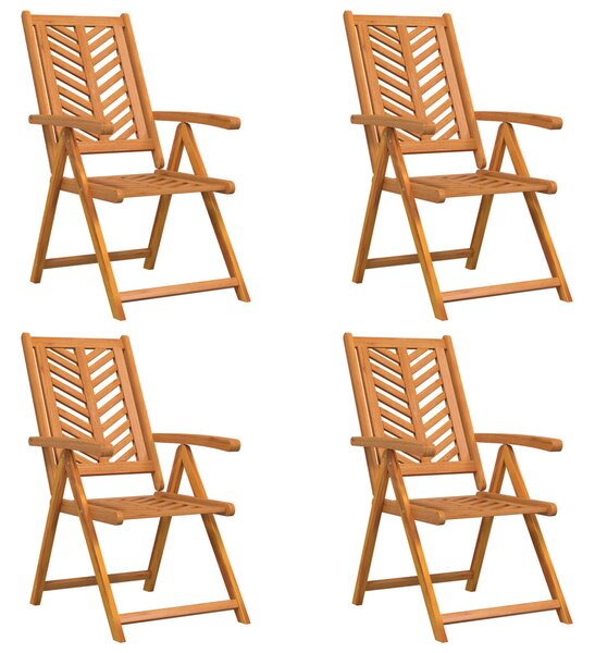 Dönthető Kerti Székek 4 db Tömörfa Akáciából