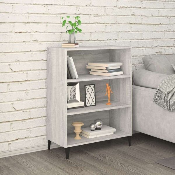 VidaXL szürke sonoma színű szerelt fa tálalószekrény 69,5x32,5x90 cm