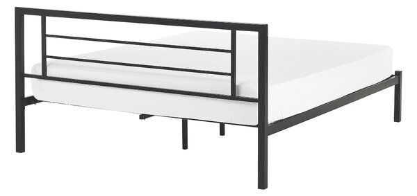 Ágy Fém CUSSET 140 x 200 cm Fekete