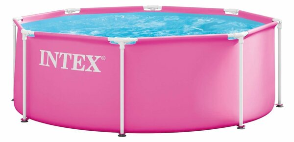 INTEX 28290ND Fémvázas medence, kerek, 244x76 cm, rózsaszín HOM432113