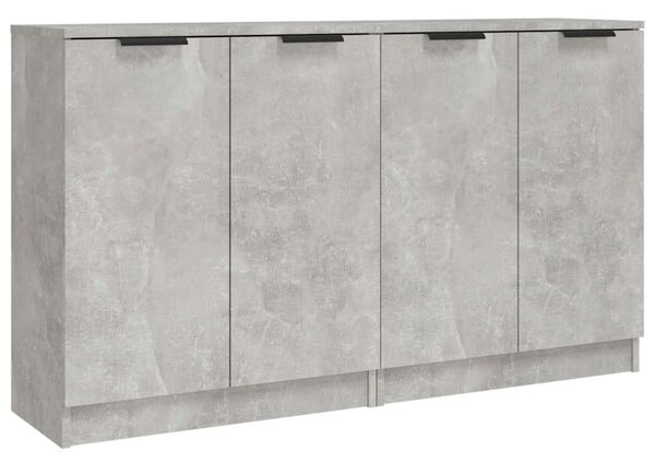 VidaXL Betonhatású Tálalószekrény Szett - 2 db - 60x30x70 cm
