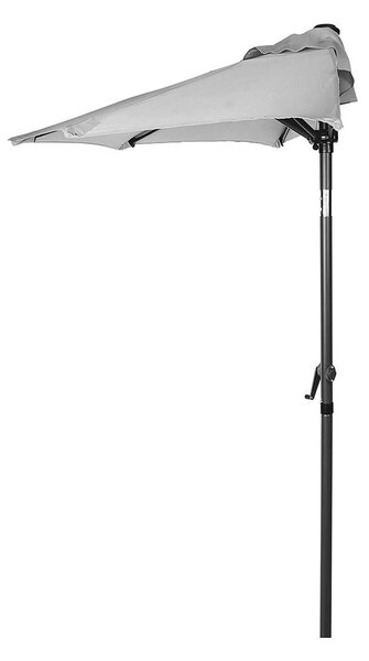 SIESTA napernyő félkör alakú, világosszürke 94cm