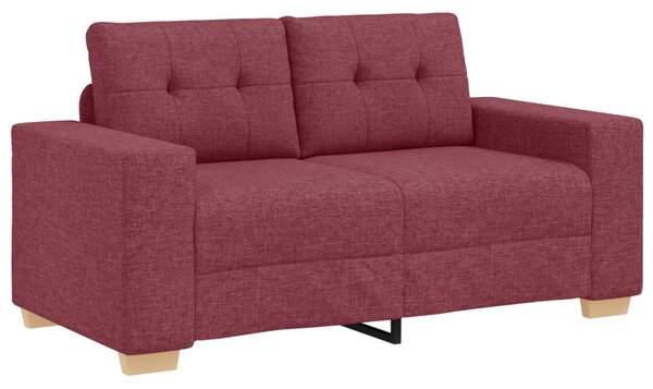 Kanapé 2 pcs Bordó 221 x 80 x 80 cm Lábbal kevert anyag