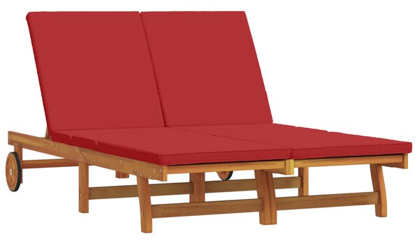 Napozó Barna 125 x 200 x 84 cm Tömör Akácfa