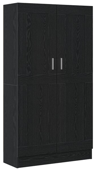 Könyvespolc Fekete tölgy 82,5 x 30,5 x 150 cm Faanyag