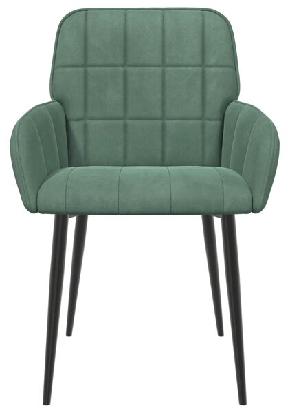 VidaXL Étkező Székek 2 db Bársony Tengeri Zöld 57 x 50 x 85 cm