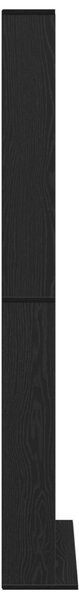 CD Szekrény Fekete Tölgy 101x23x177,5 cm Mérnöki Fa