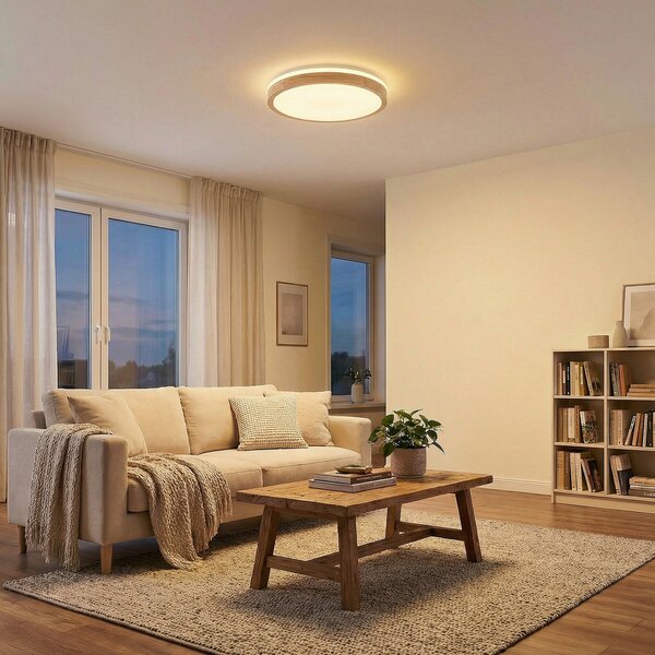 Mennyezeti Lámpa Lindby, Emiva, dimmable, Fa, Nappali, Fa, Modern