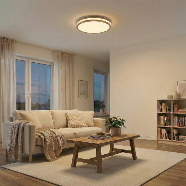 Mennyezeti Lámpa Lindby, Emiva, dimmable, Fa, Nappali, Fa, Modern