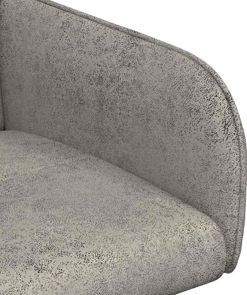 VidaXL Étkező Székek 6 db Műsuede Bőr Világosszürke 59 x 56,5 x 85 cm