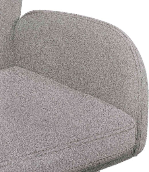 VidaXL Étkező Székek 6 db Bouclé Világosszürke 59 x 57 x 85 cm