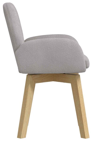VidaXL Étkező Székek 6 db Bouclé Világosszürke 59 x 57 x 85 cm