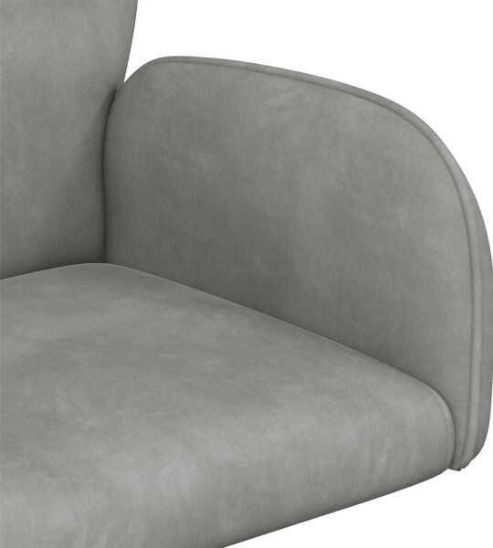 VidaXL Forgós Íróasztali Székek 2 db 54 x 55 x 90 cm Világosszürke