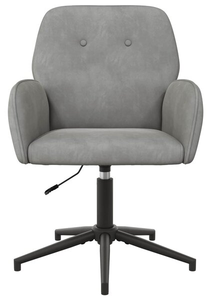 VidaXL Forgós Íróasztali Székek 2 db 54 x 55 x 90 cm Világosszürke