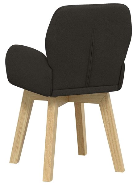 VidaXL Étkező Székek 6 db Bouclé Fekete 59 x 57 x 85 cm