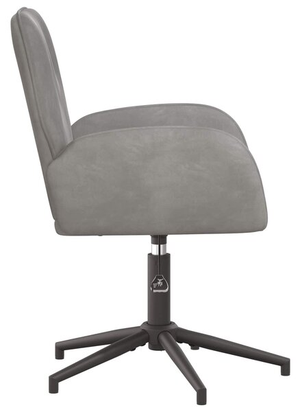 VidaXL Forgós Íróasztali Székek 2 db 54 x 55 x 90 cm Világosszürke