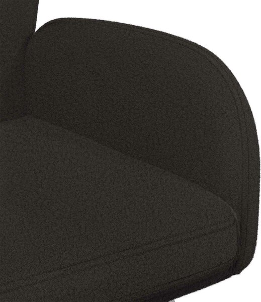 VidaXL Étkező Székek 6 db Bouclé Fekete 59 x 57 x 85 cm