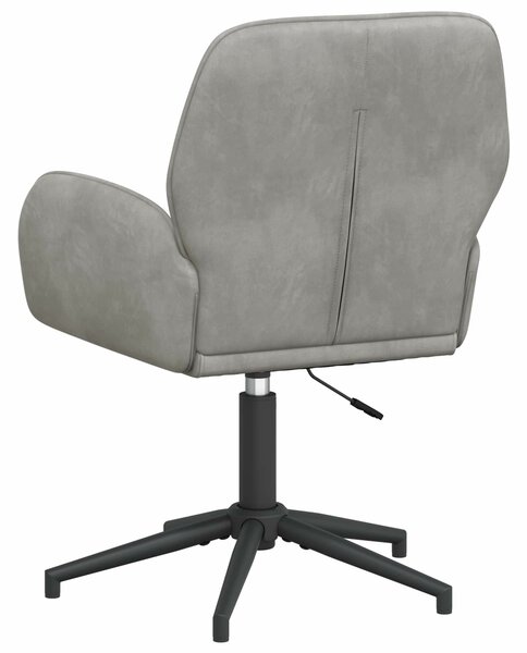 VidaXL Forgós Íróasztali Székek 2 db 54 x 55 x 90 cm Világosszürke