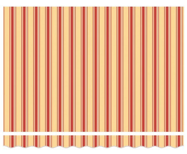 VidaXL Napernyő Sárga és narancs 350 x 250 x 165 cm Poliészter