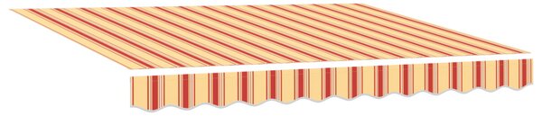 VidaXL Napernyő Sárga és narancs 350 x 250 x 165 cm Poliészter