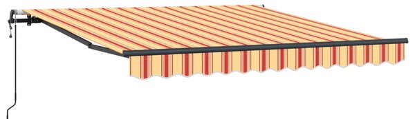 Behúzható napellenző Sárga és narancs 300 x 250 cm