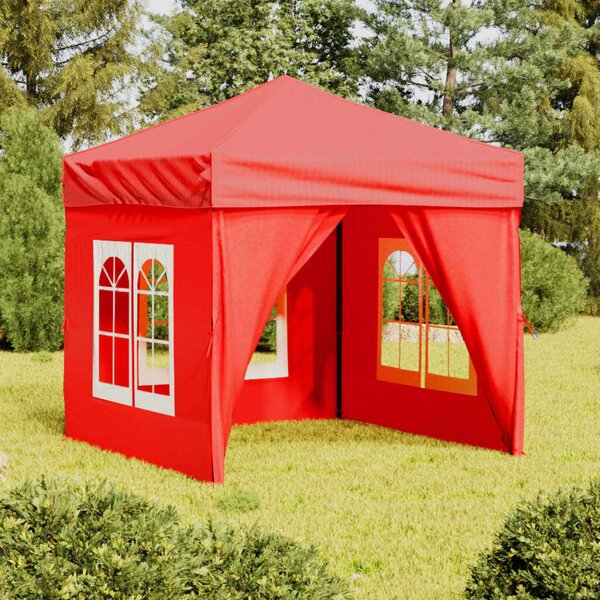 VidaXL Rendezvénysátor - Piros - 2x2m