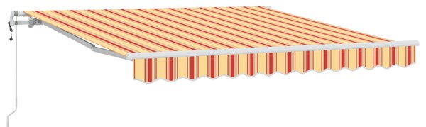 Behúzható napellenző Sárga és narancs 300 x 250 cm