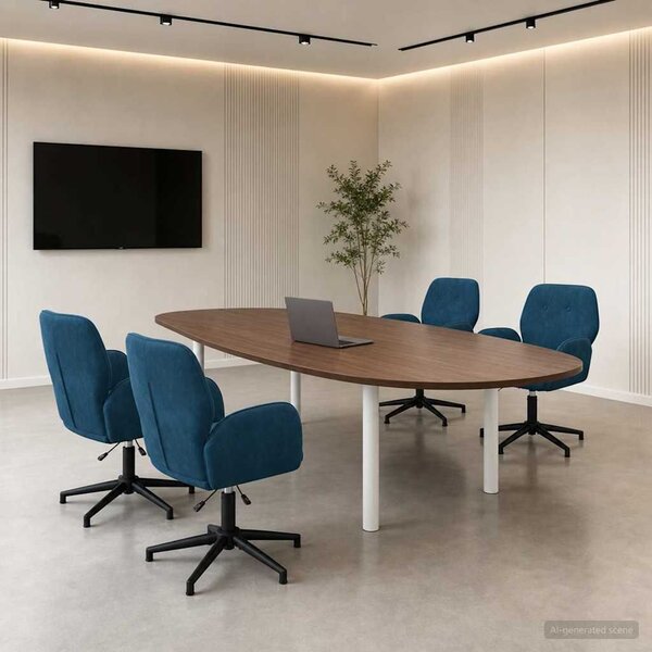 VidaXL Forgós Íróasztali Székek 4 db 54 x 55 x 90 cm Kék Bársony