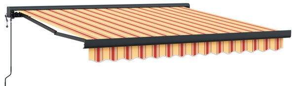 Behúzható napellenző Sárga és narancs 300 x 250 x 165 cm