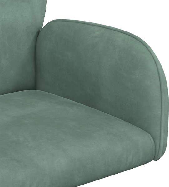 VidaXL Forgós Íróasztali Székek 2 db 54 x 55 x 90 cm Tengeri Zöld