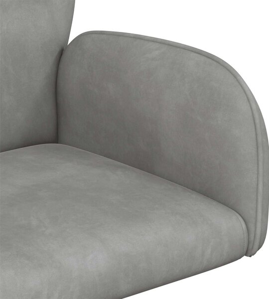 VidaXL Forgós Íróasztali Székek 6 db 54 x 55 x 90 cm Világosszürke