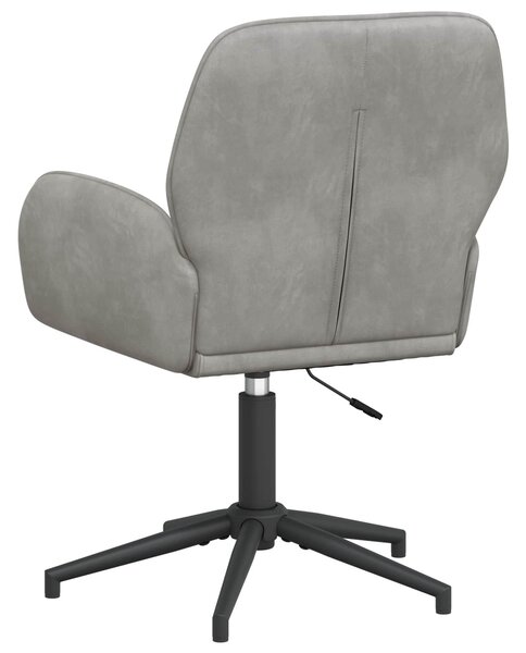 VidaXL Forgós Íróasztali Székek 6 db 54 x 55 x 90 cm Világosszürke