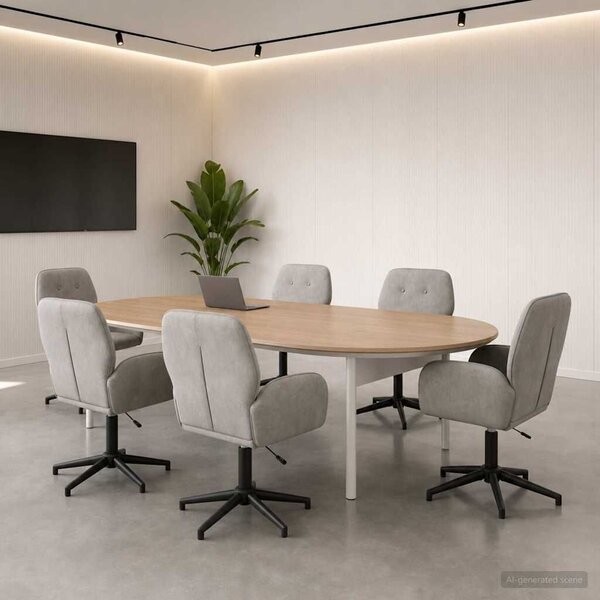 VidaXL Forgós Íróasztali Székek 6 db 54 x 55 x 90 cm Világosszürke