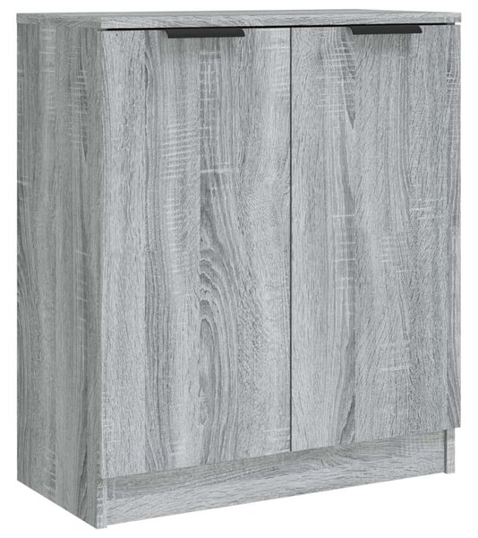 VIDAXL - Tálalóasztal - Sonoma Szürke Fa - 2 db - 60x30x70 cm