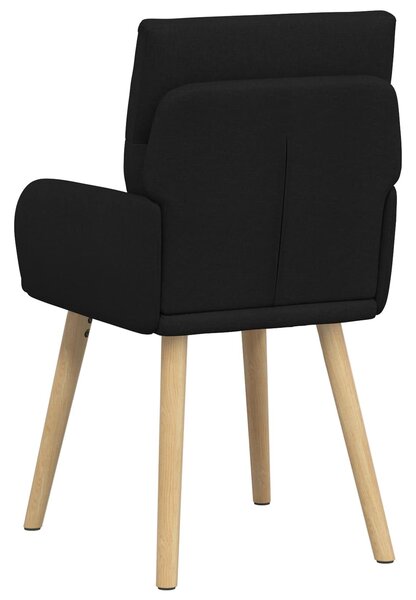 VidaXL Étkező Székek 4 db Szövet Fekete 60 x 56 x 96 cm