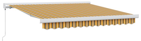 Behúzható napellenző Sokszínű 300 x 250 cm Vászon és Alumínium