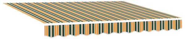 Behúzható napellenző Sokszínű 350 x 250 cm Pamut és Alumínium