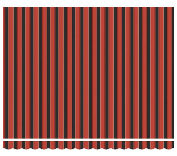 Behúzható napellenző narancssárga és barna 400 ×300 cm szövet