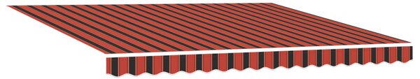 Behúzható napellenző narancssárga és barna 400 ×300 cm szövet
