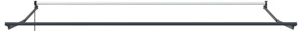 VidaXL Napernyő Piros és Fehér 500 × 300 cm Poliészter és fém
